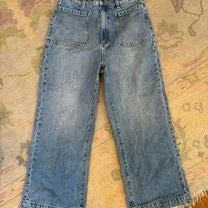 Denim Wide-Leg Jeans